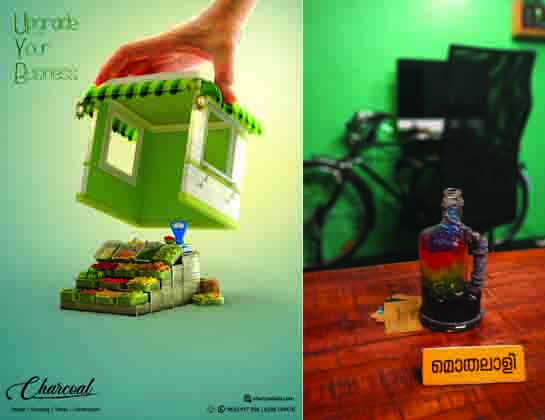 Charcoal-Advertising/Tatoo/Interior Design